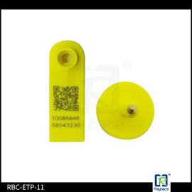 TPU Material Custom Goat Ear Tags Tie Shape Two Sides Can Be Printed QR Code